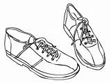 Shoe Outline Shoes Clipart Bowling Cliparts Library Walking sketch template