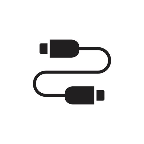 usb cable icon template black color editable usb cable icon symbol flat vector illustration