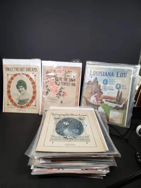vintage sheet music 120 late 1800 s to early 1900 s 150 00 picclick