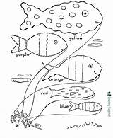 Fish Coloring Pages Printable Sheets Slippery Sheet Learning Preschool Template Kids Print Activities School Raisingourkids Animal Templates These Printing sketch template