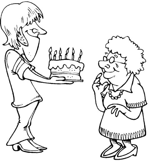 happy birthday coloring pages grandma coloring page blog