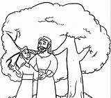 Coloring Zacchaeus Printable Popular Library Clipart Book sketch template