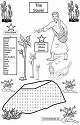 Sower Parable Parables Lessons Soil Zapisano sketch template