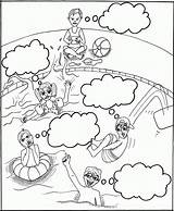 Social Skills Coloring Sheets Pages Perspective sketch template