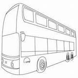 Autobus Pisos Ausmalen Zum Ingles Colorear Decker Autobuses Doppeldeckerbus Parada Transporte Linea Reisebus Articulado sketch template
