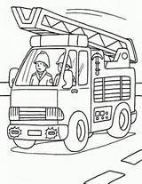 Pompier Enfants Pelleteuse Chariot élévateur Pompiers Garderie Cahier Camions école sketch template