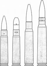 M16 Comparative Cartridges sketch template