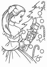Barbie Nutcracker Coloring Pages Christmas Clara Print Printable Ballerina Toy Ballet Colouring Sheets Kids Clipart Dance Printables Coloriage Movie Noel sketch template