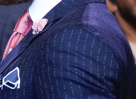did you spot the message hidden in the pinstripe of conor