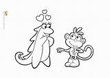 Dora Monkey Swiper Education Explorer Velazques Recognition Develop sketch template