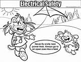 Electrical Coloring Safety Resolution Colouring Pages Medium High sketch template