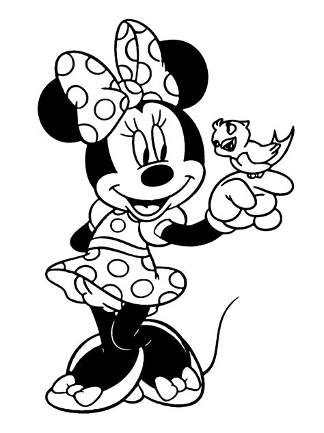 printable minnie mouse coloring pages  girls print color craft