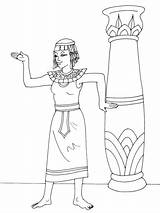 Egypte Cleopatra Coloriages Geographie sketch template