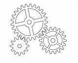 Drawing Gear Template Board Cogs Templates Engrenages Choose Gears sketch template