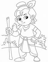 Krishna Drawing Coloring Lord Pages Sketch Baby Kids Pencil God Sketches Easy Drawings Little Ganesh Simple Bheem Colouring Ganesha Shree sketch template