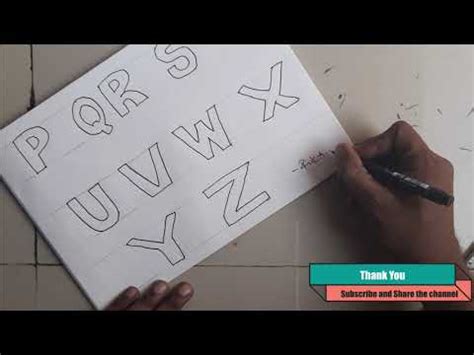 letters easy tricks typography block letters tricks  techniques youtube