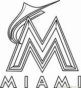 Miami Logo Marlins Coloring Pages Mlb Team Sports Logos Kids Coloringpages101 Color Printable sketch template