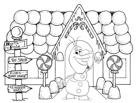 christmas gingerbread house coloring page printable coloring home
