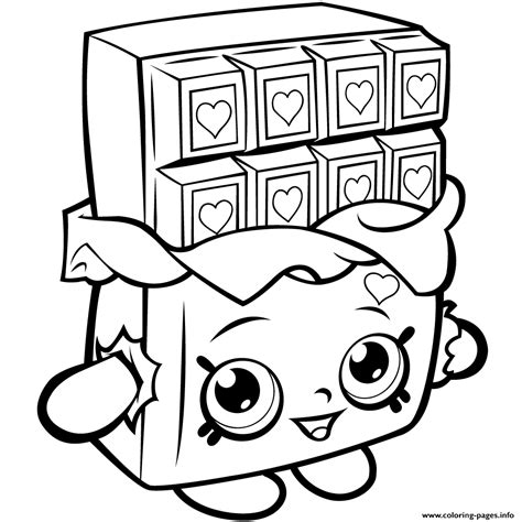 shopkins season  chocolate cheeky coloring pages printable