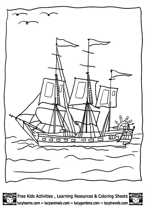 sailing ships coloring pages coloring home