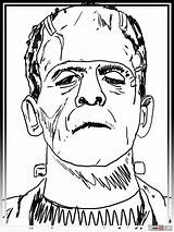 Frankenstein Drawing Coloring Pages Draw Step Monster Drawings Cartoon Halloween Horror Tattoo Monsters Movie Face Printable Stencil Sketches Print Kids sketch template