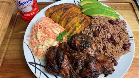let s cook with me oven jerk chicken rice and peas