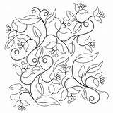 Pano Flower sketch template