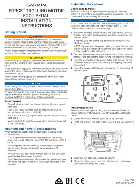 garmin force installation instructions   manualslib