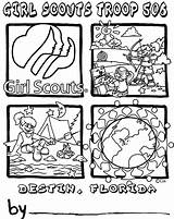 Scout Girl Brownie Coloring Pages Brownies Logo Getdrawings Getcolorings Color Popular Printable sketch template