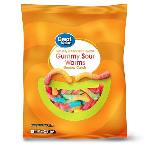 great  sour gummy worms chewy candy  oz walmartcom