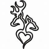 Browning Doe Logo Deer Buck Clipart Tattoo Symbol Heart Tattoos Coloring Wallpaper Buckmark Clip Pages Cliparts Designs Printable Template Outline sketch template