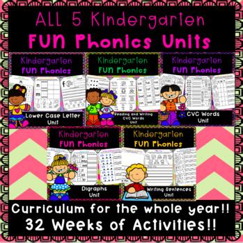 fundations kindergarten mega bundle   units  literacy lady