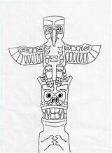Totem Poles Draw Pole Drawings Animal Drawing Choose Board Animals sketch template