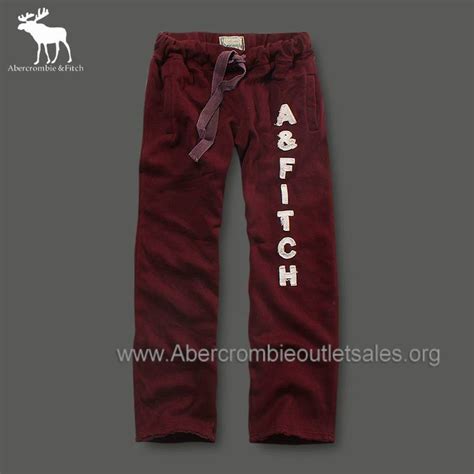 abercrombie abercrombie and fitch sweatpants men classic red sale in abercrombie