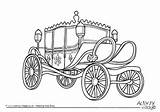 Carriage Colouring Coloring Pages Horse Queen Royal Princess Cinderella Elizabeth British Printable Color Ii Family Sheet Print Activityvillage Elderly Become sketch template