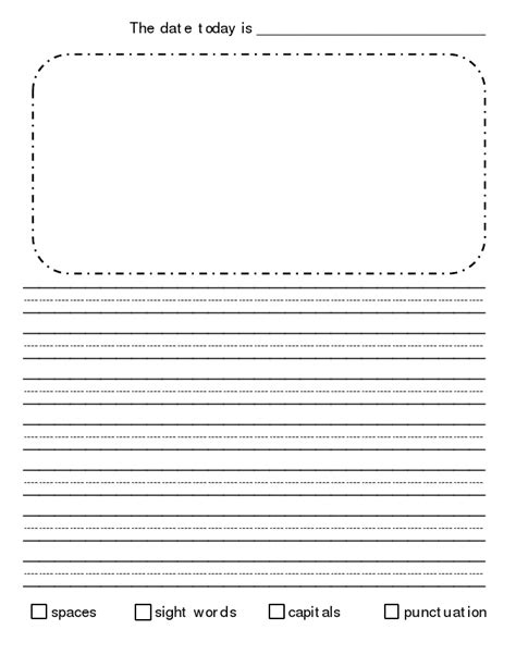 grade blank writing paper printables  pinterest meal planner