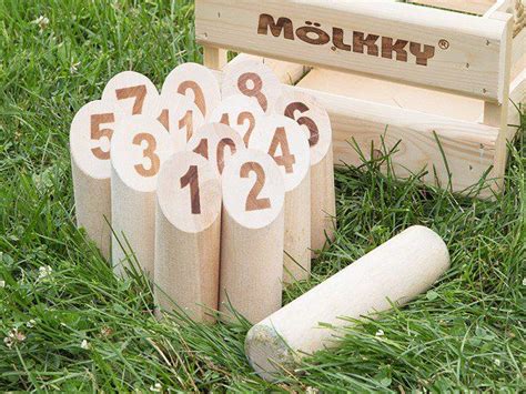 mölkky outdoor throwing game throwing games skittles game outdoor