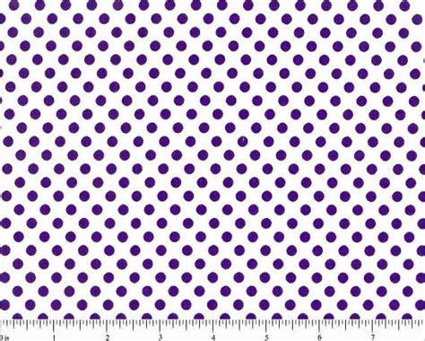 White And Purple Polka Dot Cotton Fabric By Fabricsbydad On Etsy 6 00