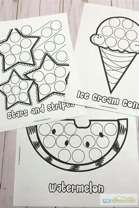 dot marker  printables set  winter dot marker  pages