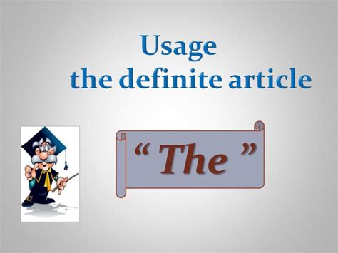 usage  definite article powerpoint