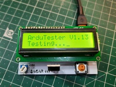 minimal component tester  arduino hacksterio