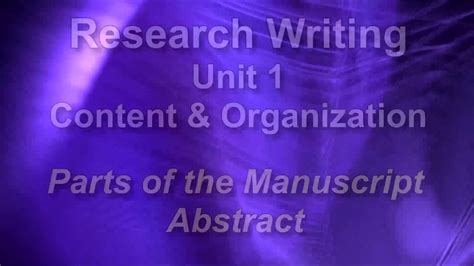 research writing apamla unit   abstract ng youtube