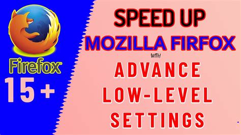 settings  speed  mozilla firefox firefox  level settings youtube