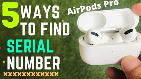 ways  check airpods pro serial number     youtube