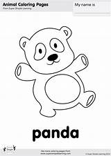 Panda Coloring Simple Super sketch template