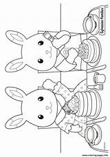 Coloring Pages Calico Critters Families Sylvanian Cat Kids Fun Familys Cupcakes Cooking Colouring Printable Family Kleurplaten Shopkins Cool Pete Snowman sketch template