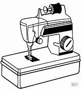 Sewing Machine Coloring Pages Printable sketch template