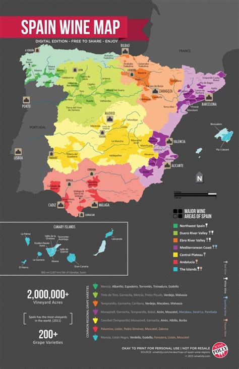 spain wine region map