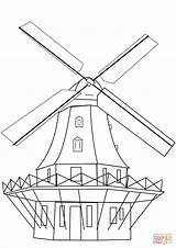 Coloring Pages Mill Drawing Windmill Smock Dutch Printable Crafts Getdrawings sketch template