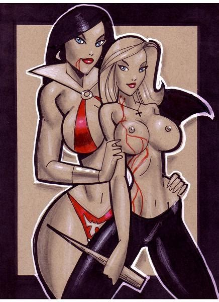 Posing With Buffy Summers Vampirella Sexy Undead Porn